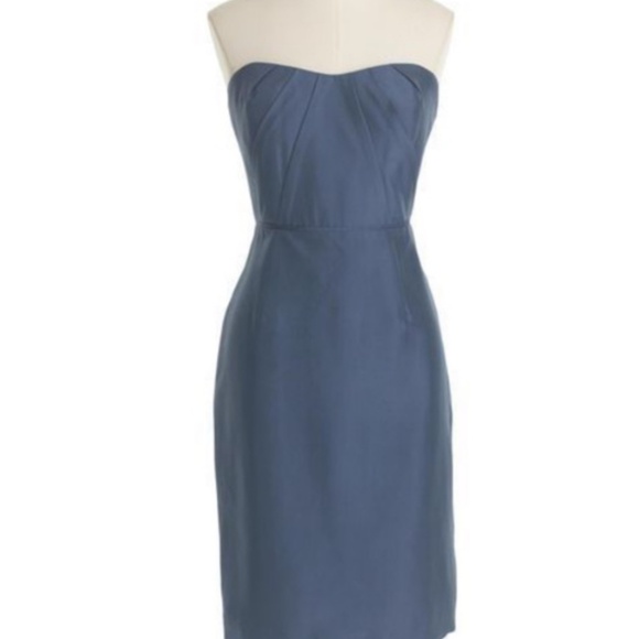 Nearly New J. Crew Alexia Dress in Slub Silk, size 4 - Picture 1 of 6